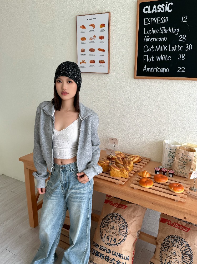 YIMEI休闲立领卫衣套装